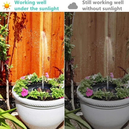 🔥Hot Sales 50% OFF🔥Fontaine solaire, pompe à eau submersible pour bain d'oiseaux avec 4 buses et panneau solaire de 1,4 W, idéale pour l'arrosage extérieur de bassins, piscines, jardins et aquariums.