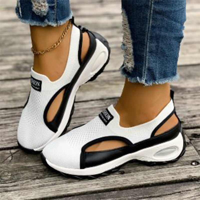 📢📢50 % DE RÉDUCTION !! ⏰ Chaussures respirantes ajourées à enfiler pour femmes – Légères, flexibles & parfaites pour un confort quotidien à la maison ou en ville 🌸
