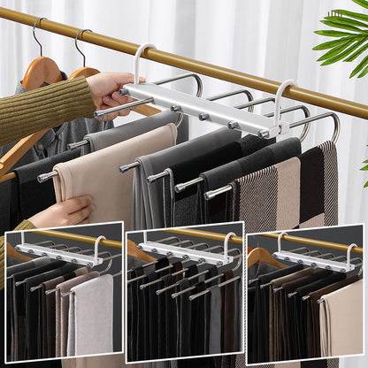 🌞 50 % DE RÉDUCTION！！！🔄 Cintres multiples peu encombrants pour pantalons