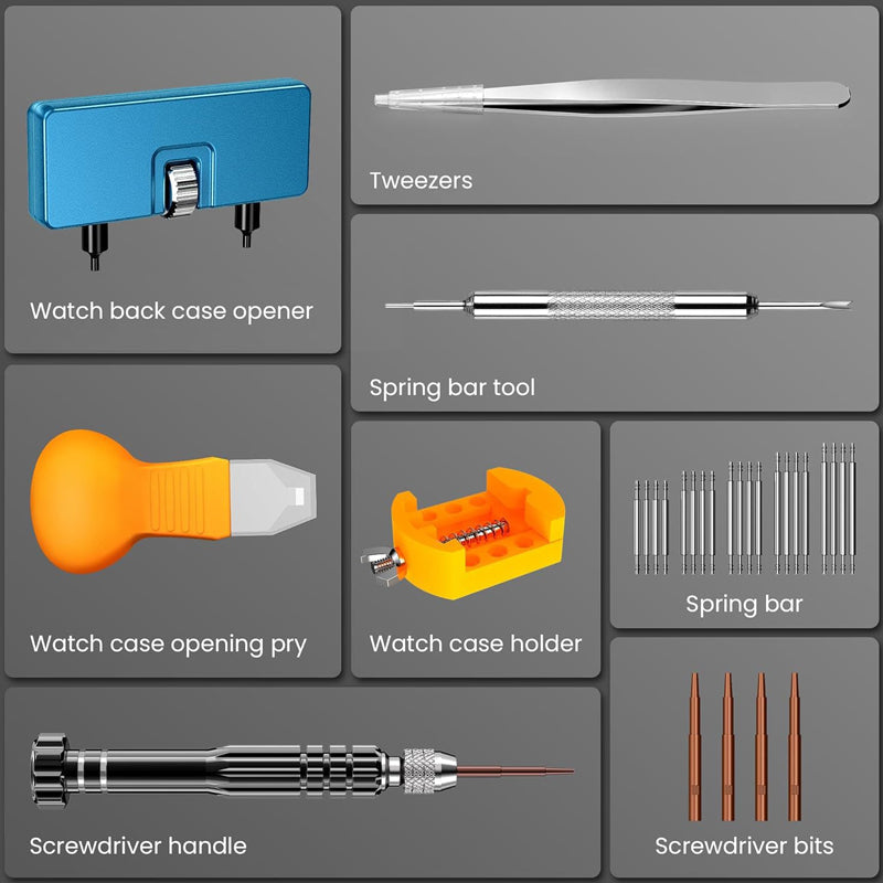 🕰️ 54 % DE RÉDUCTION ! 🔧 Kit d'outils pour la réparation professionnelle de montres – 13 en 1, outils de précision, idéal pour la réparation de montres et de lunettes 🛠️