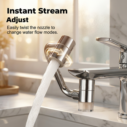 🚿50 % de réduction + deux achetés, un offert🧼 Rallonge de robinet d'évier pivotante à 1080° avec filtre