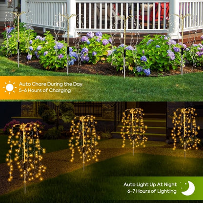 🌞Lumières de Jardin Solaires ✅ 100 LEDs & Étanches IP55 | Ambiance Chaleureuse 🌙 -50% AUJOURD’HUI 🔥