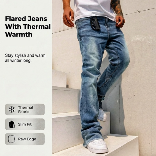 📢📢50 % DE RÉDUCTION +Livraison Gratuite ⏰Jean bootcut évasé pour homme – Look décontracté et tendance
