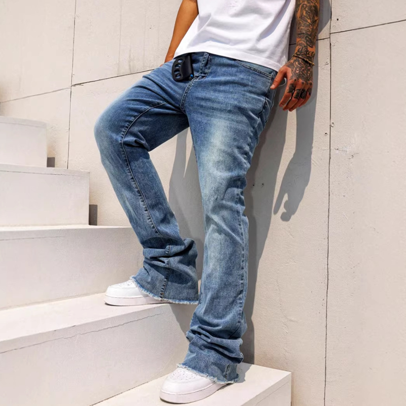 📢📢50 % DE RÉDUCTION +Livraison Gratuite ⏰Jean bootcut évasé pour homme – Look décontracté et tendance