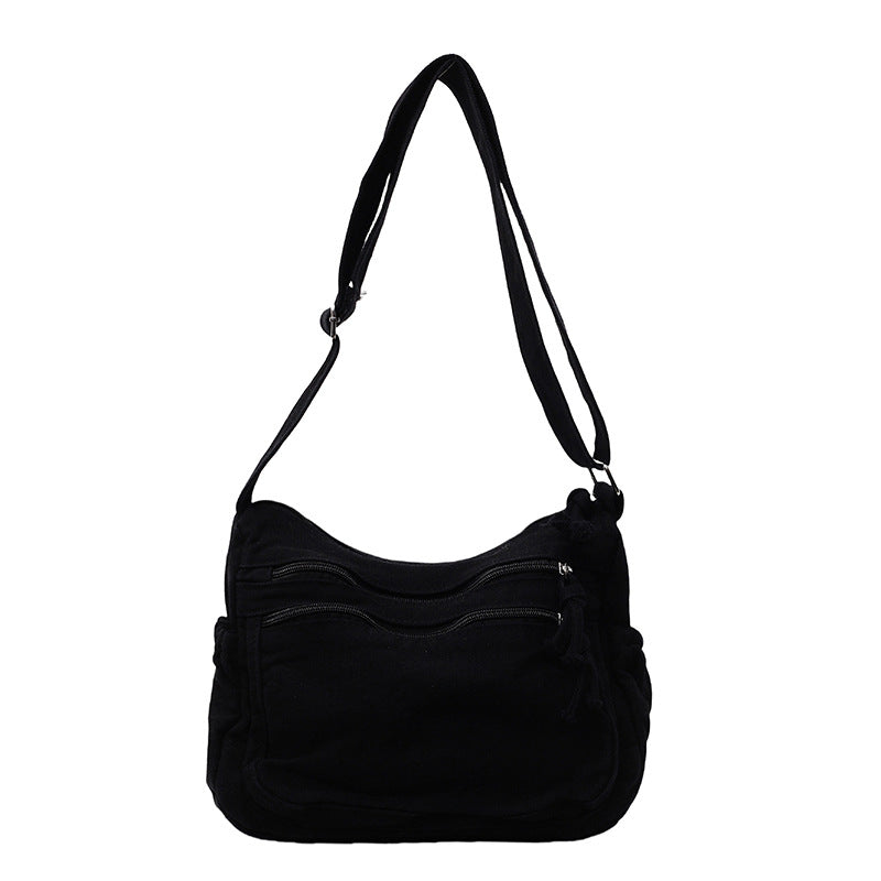 ✨🌿60 % de réduction🔥Sac en toile multipoches 🎒 Léger et résistant, bandoulière réglable, peut se porter à l'épaule ou en bandoulière 👜