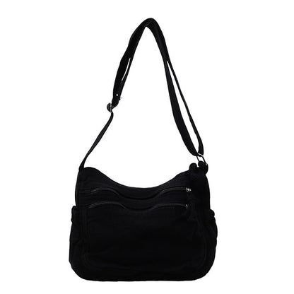✨🌿60 % de réduction🔥Sac en toile multipoches 🎒 Léger et résistant, bandoulière réglable, peut se porter à l'épaule ou en bandoulière 👜