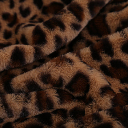 🐆60 % de réduction + livraison gratuite🔥 Plaid douillet à imprimé léopard