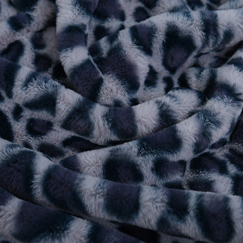 🐆60 % de réduction + livraison gratuite🔥 Plaid douillet à imprimé léopard