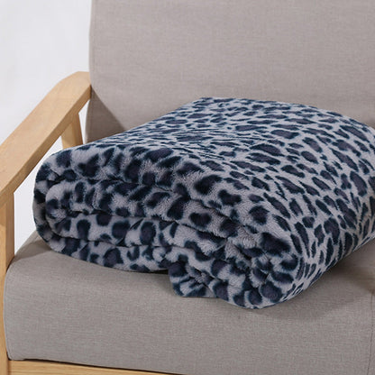 🐆60 % de réduction + livraison gratuite🔥 Plaid douillet à imprimé léopard