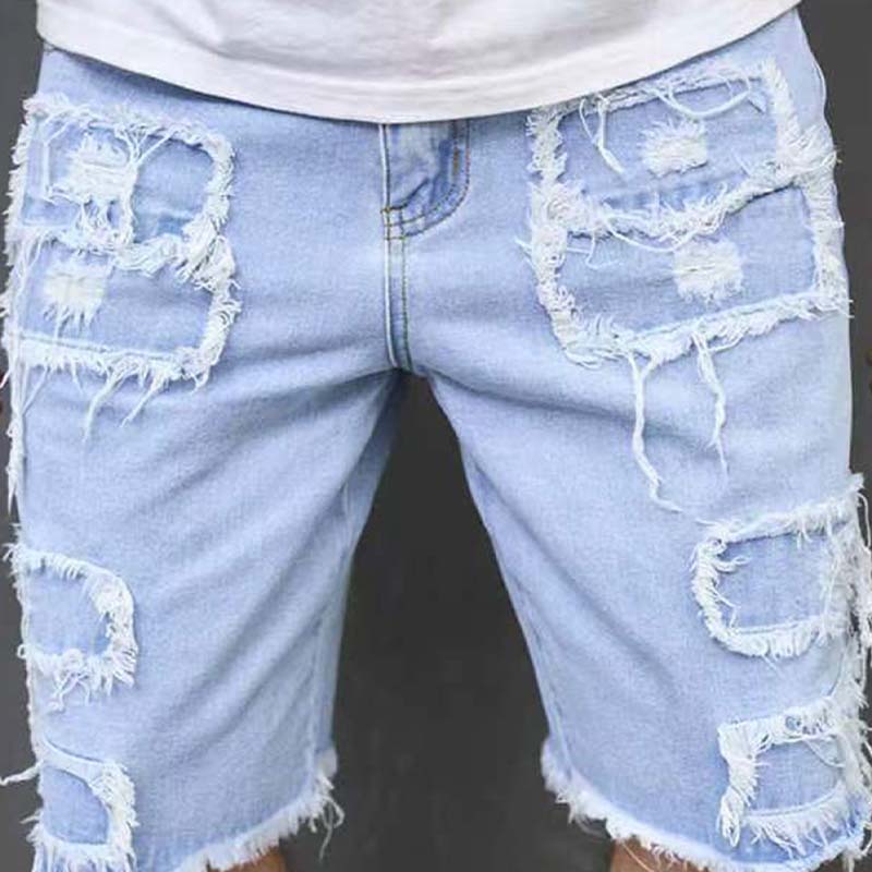 🩳 53 % de réduction + promotions + livraison gratuite 🔥 Short en Jean Déchiré pour Homme – Design Usé & Effiloché, Tissu Respirant & Look Urbain Tendance ✨