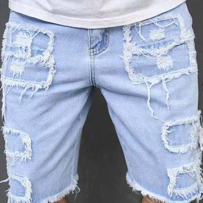 🩳 53 % de réduction + promotions + livraison gratuite 🔥 Short en Jean Déchiré pour Homme – Design Usé & Effiloché, Tissu Respirant & Look Urbain Tendance ✨