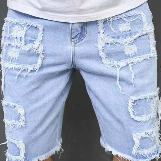 🩳 53 % de réduction + promotions + livraison gratuite 🔥 Short en Jean Déchiré pour Homme – Design Usé & Effiloché, Tissu Respirant & Look Urbain Tendance ✨