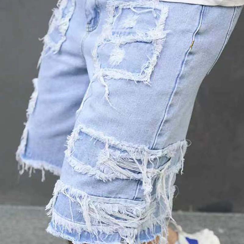 🩳 53 % de réduction + promotions + livraison gratuite 🔥 Short en Jean Déchiré pour Homme – Design Usé & Effiloché, Tissu Respirant & Look Urbain Tendance ✨