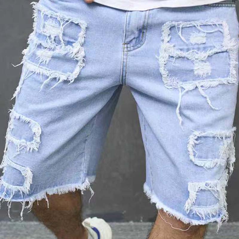 🩳 53 % de réduction + promotions + livraison gratuite 🔥 Short en Jean Déchiré pour Homme – Design Usé & Effiloché, Tissu Respirant & Look Urbain Tendance ✨
