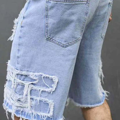 🩳 53 % de réduction + promotions + livraison gratuite 🔥 Short en Jean Déchiré pour Homme – Design Usé & Effiloché, Tissu Respirant & Look Urbain Tendance ✨