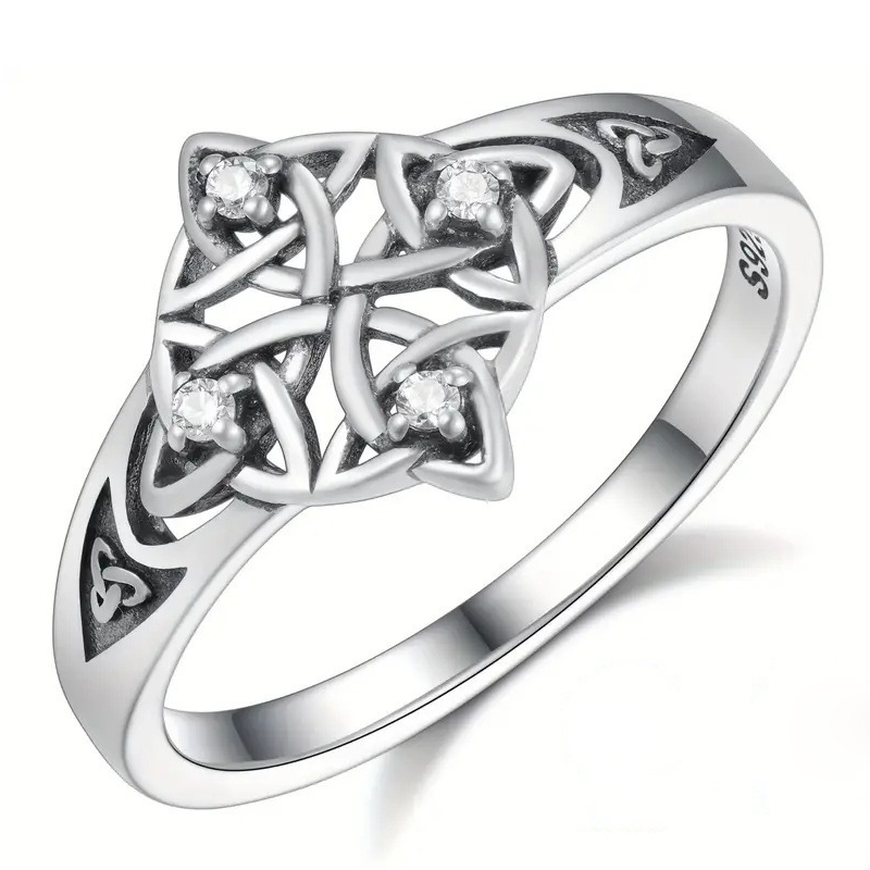 🔥Tendance 2026🔥 Bague rétro vintage nœud de la Trinité – Alliance celtique symbolique pour femmes et hommes