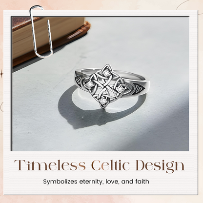 🔥Tendance 2026🔥 Bague rétro vintage nœud de la Trinité – Alliance celtique symbolique pour femmes et hommes