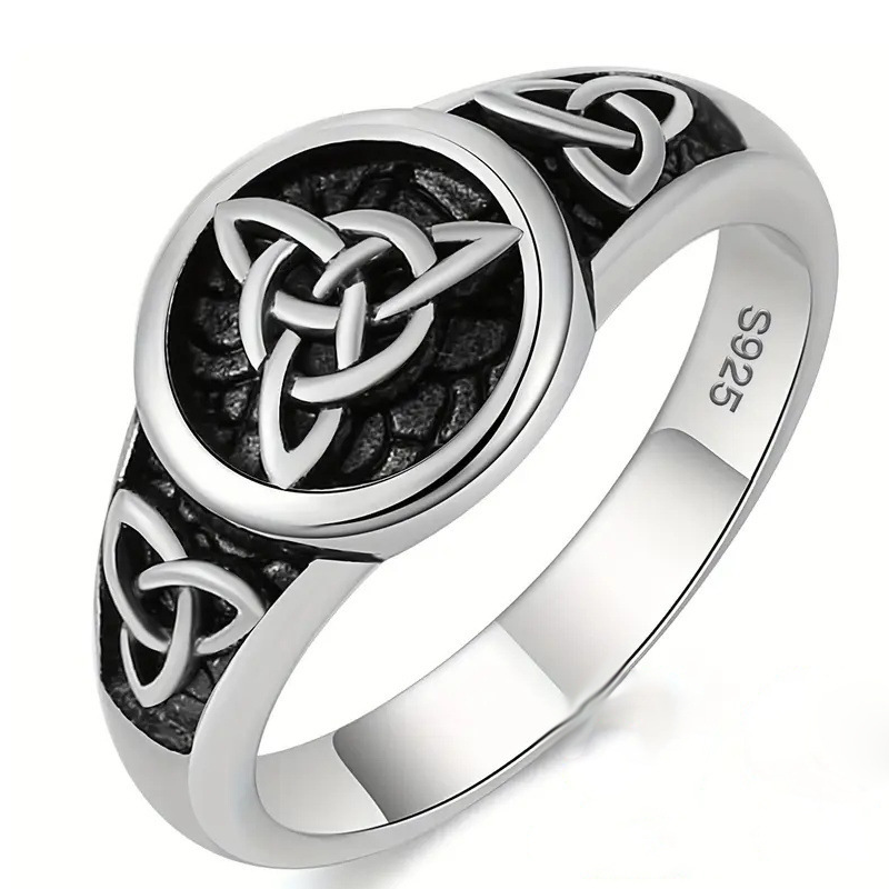 🔥Tendance 2026🔥 Bague rétro vintage nœud de la Trinité – Alliance celtique symbolique pour femmes et hommes