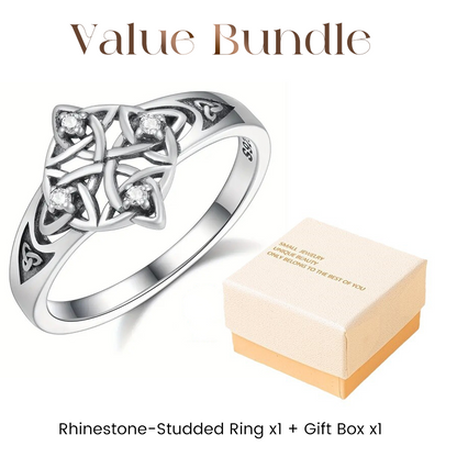 🔥Tendance 2026🔥 Bague rétro vintage nœud de la Trinité – Alliance celtique symbolique pour femmes et hommes