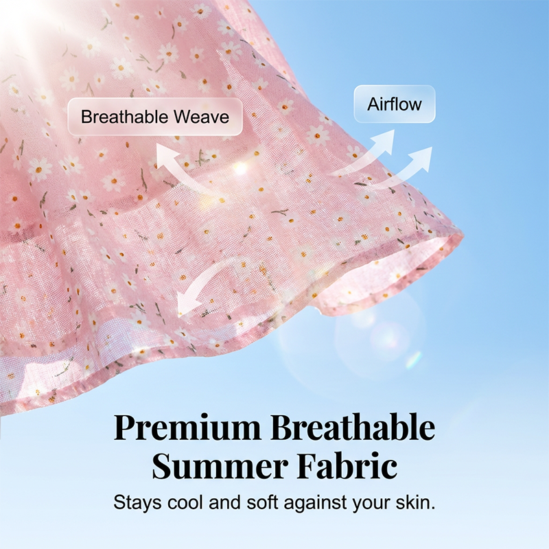 👗Robe à Bretelles Fines ✅ Nœud Devant & Taille Smockée | Légère et Féminine 🌸 -50% AUJOURD’HUI 🔥