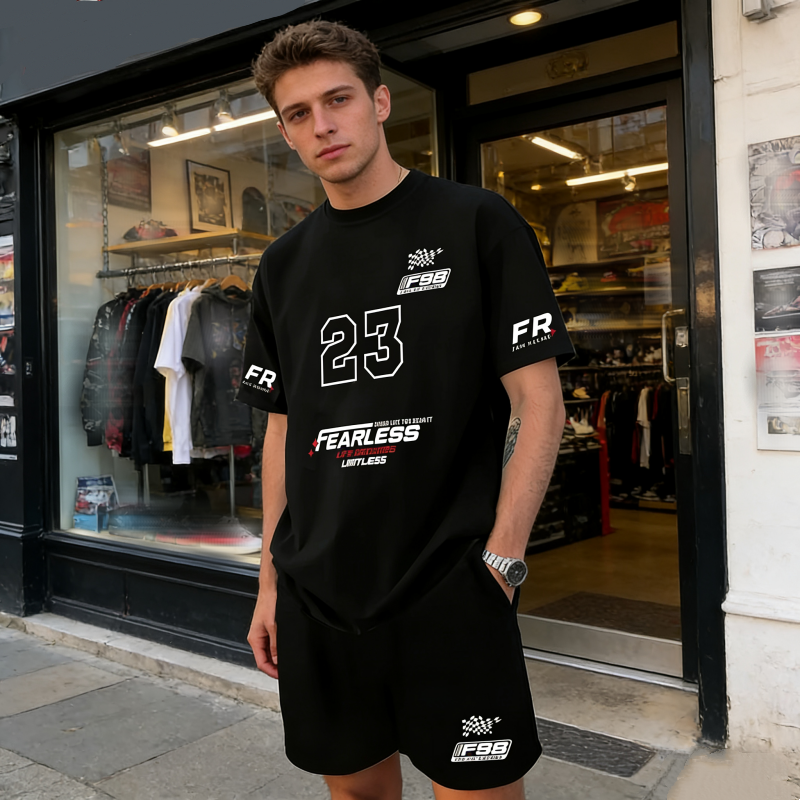 🛒-50% AUJOURD'HUI✨Ensemble 2 pièces pour homme : t-shirt et short décontractés