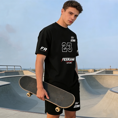 🛒-50% AUJOURD'HUI✨Ensemble 2 pièces pour homme : t-shirt et short décontractés