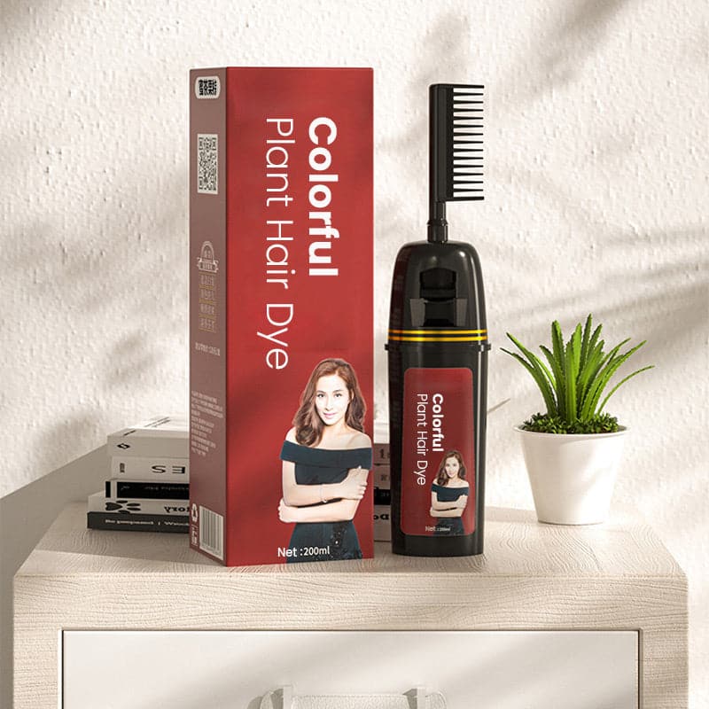✨ 55 % de réduction 🔥Coloration Capillaire Végétale Colorée avec Peigne Applicateur Innovant👱