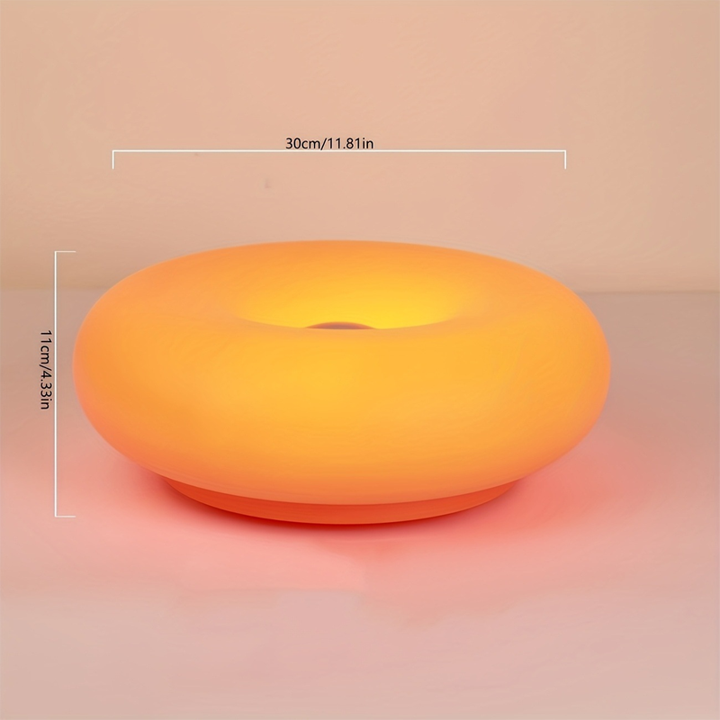 🍩 60% DE RÉDUCTION! 💡 Lampe de Table LED Donut à Commande Tactile – Design Unique, Dimmable & Parfaite Pour Créer Une Ambiance Cosy 🏠