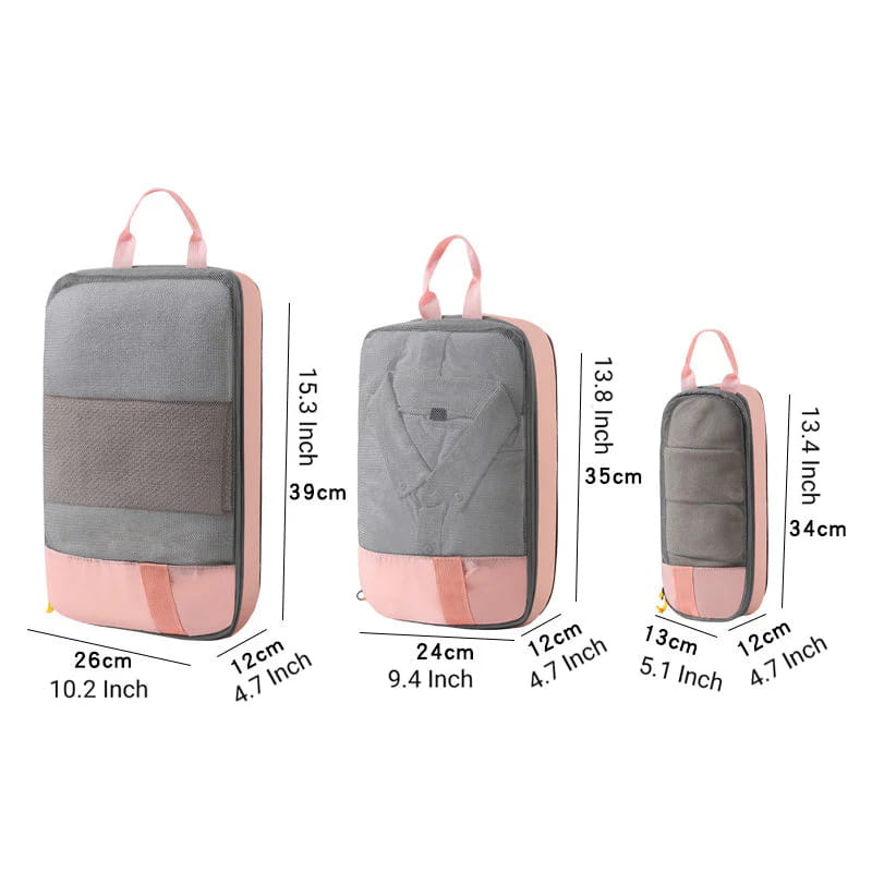 ⏰ Offre à 50 % de réduction pour une durée limitée! 👝Lot de sacs de compression de voyage pour faire ses valises