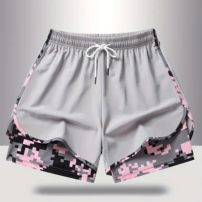 ✨50 % de réduction 🔥Short de sport femme décontracté avec doublure intégrée