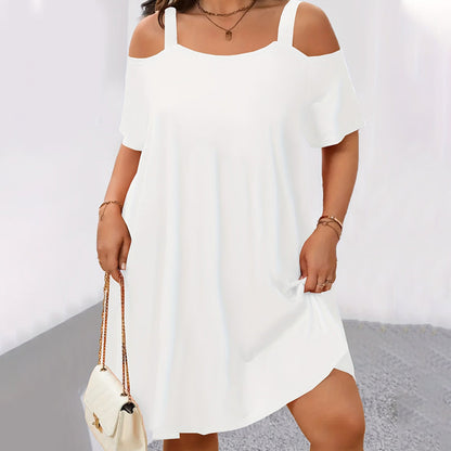 👗 50 % DE RÉDUCTION SUR LA ROBE À ÉPAULES DÉCOUVERTES ! ✨ Aérée, légère et parfaite pour les escapades estivales 🍹☀️
