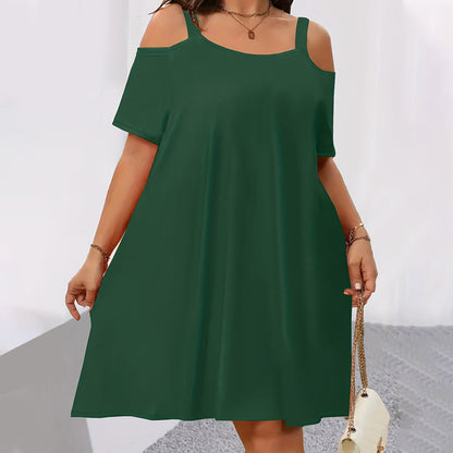 👗 50 % DE RÉDUCTION SUR LA ROBE À ÉPAULES DÉCOUVERTES ! ✨ Aérée, légère et parfaite pour les escapades estivales 🍹☀️