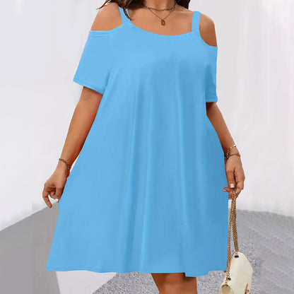 👗 50 % DE RÉDUCTION SUR LA ROBE À ÉPAULES DÉCOUVERTES ! ✨ Aérée, légère et parfaite pour les escapades estivales 🍹☀️