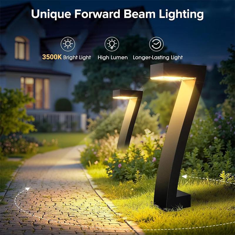 Lampes Solaires d’Allée ✅ Design en “7” & IP65 | Chic & Automatique 🌟 57% de réduction + livraison gratuite🔥