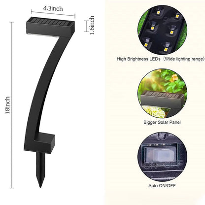 Lampes Solaires d’Allée ✅ Design en “7” & IP65 | Chic & Automatique 🌟 57% de réduction + livraison gratuite🔥