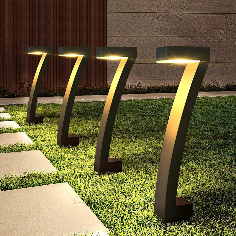 Lampes Solaires d’Allée ✅ Design en “7” & IP65 | Chic & Automatique 🌟 57% de réduction + livraison gratuite🔥