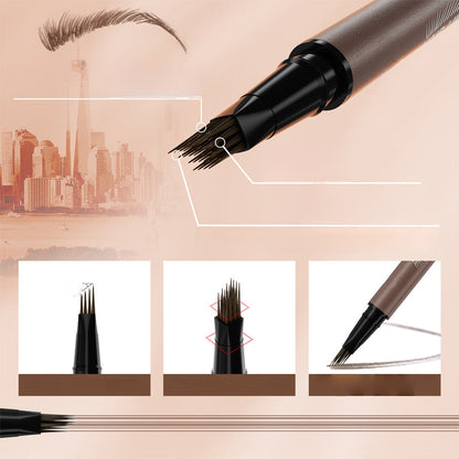 ✨Offre promotionnelle : un acheté, un offert 🔥Stylo à sourcils liquide imperméable 2-en-1