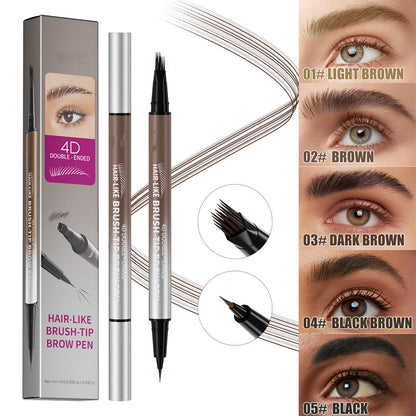 ✨Offre promotionnelle : un acheté, un offert 🔥Stylo à sourcils liquide imperméable 2-en-1