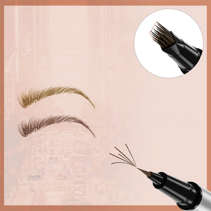 ✨Offre promotionnelle : un acheté, un offert 🔥Stylo à sourcils liquide imperméable 2-en-1