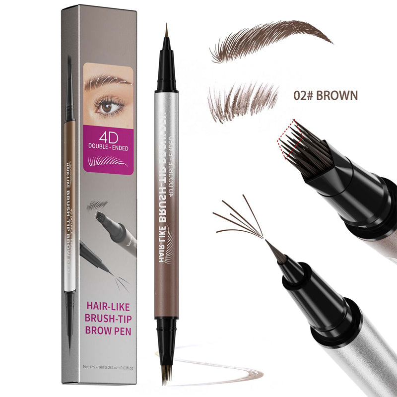 ✨Offre promotionnelle : un acheté, un offert 🔥Stylo à sourcils liquide imperméable 2-en-1