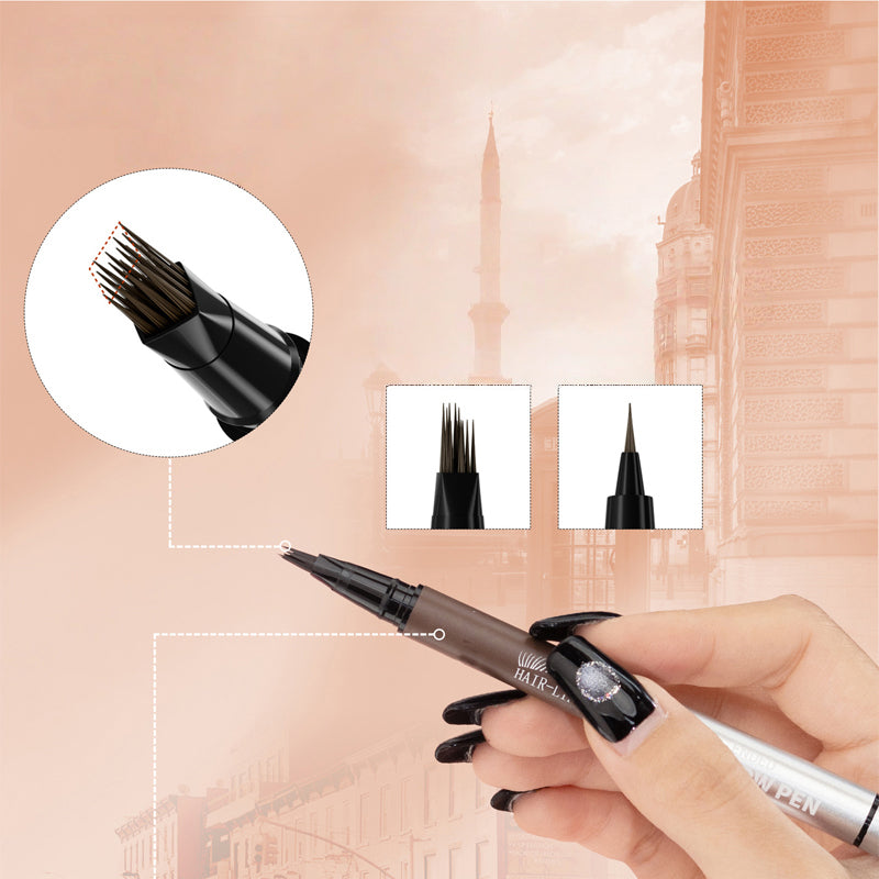 ✨Offre promotionnelle : un acheté, un offert 🔥Stylo à sourcils liquide imperméable 2-en-1