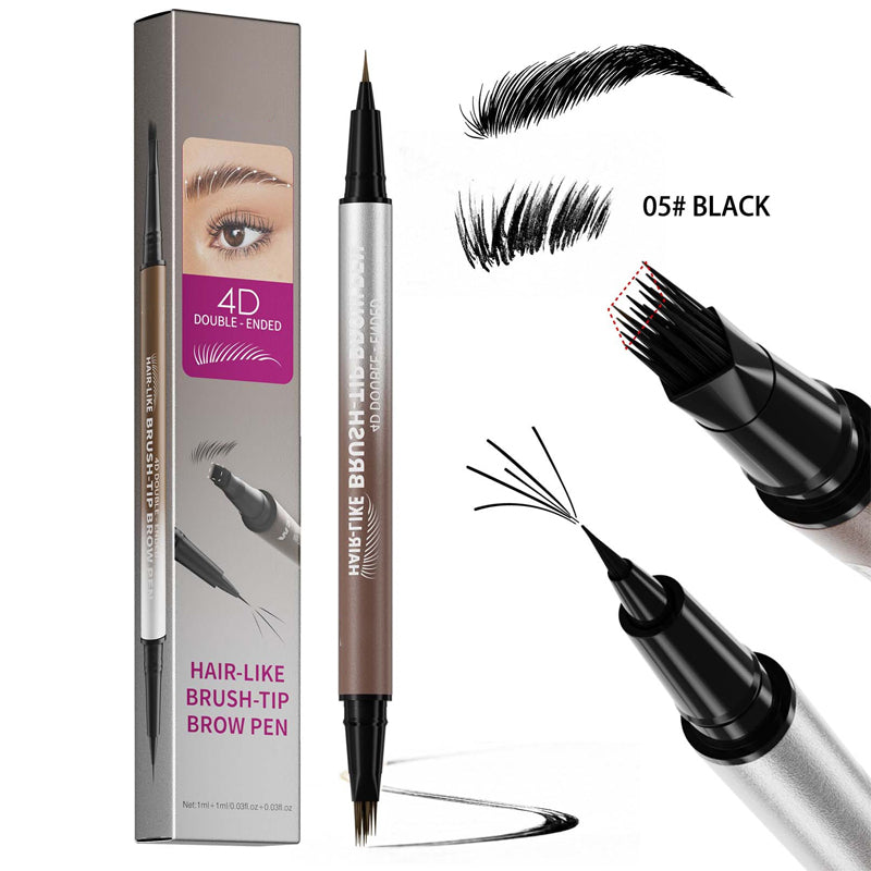 ✨Offre promotionnelle : un acheté, un offert 🔥Stylo à sourcils liquide imperméable 2-en-1