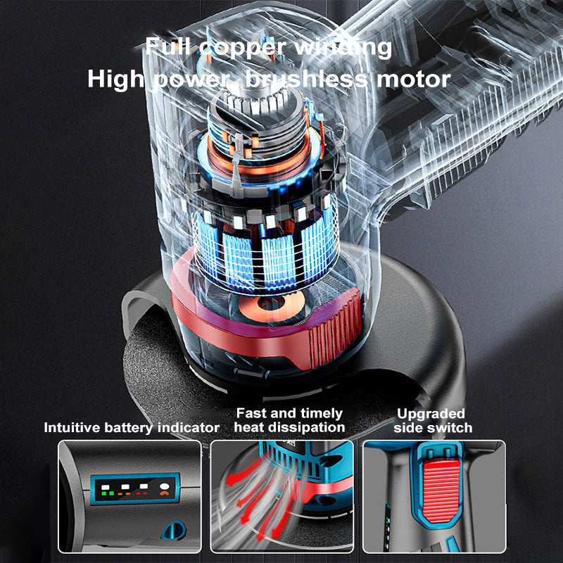 🛠 57 % de réduction + livraison gratuite🔥 Mini meuleuse d'angle sans balais