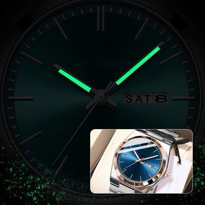 🍂⌚Promotion : 50 % de réduction sur les montres🍂Montre à quartz lumineuse haut de gamme pour homme