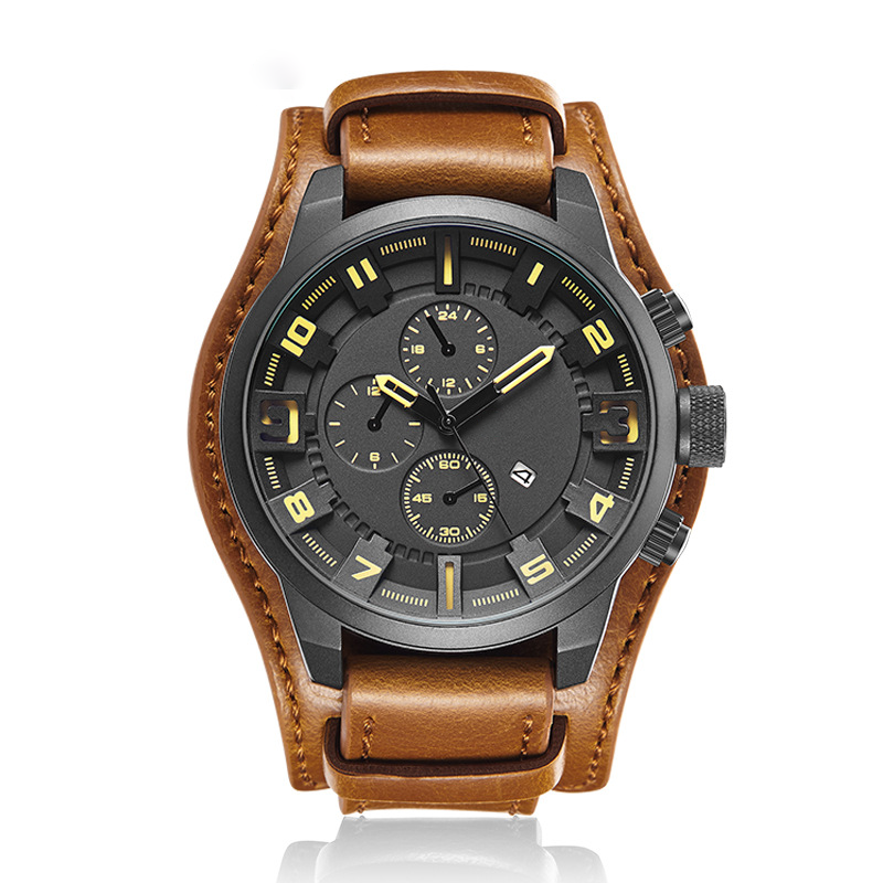 ⌚Promotion : 51 % de réduction sur les montres+ livraison gratuite 🍂 Montres à quartz pour homme, style professionnel, avec bracelet en cuir synthétique