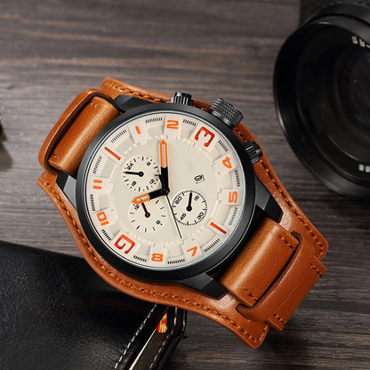 ⌚Promotion : 51 % de réduction sur les montres+ livraison gratuite 🍂 Montres à quartz pour homme, style professionnel, avec bracelet en cuir synthétique