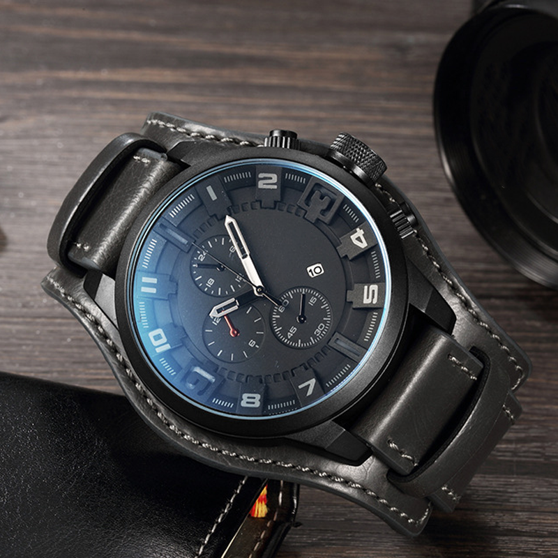 ⌚Promotion : 51 % de réduction sur les montres+ livraison gratuite 🍂 Montres à quartz pour homme, style professionnel, avec bracelet en cuir synthétique