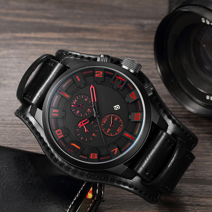 ⌚Promotion : 51 % de réduction sur les montres+ livraison gratuite 🍂 Montres à quartz pour homme, style professionnel, avec bracelet en cuir synthétique