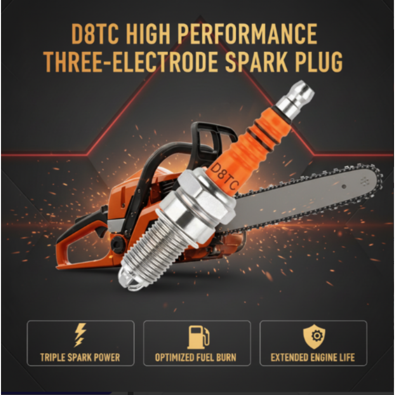 ⏰📢 Promotion : plus vous achetez, plus vous recevez de cadeaux🔥 Bougie d'Allumage D8TC Haute Performance à Trois Électrodes
