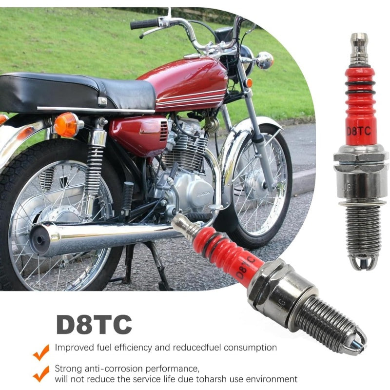 ⏰📢 Promotion : plus vous achetez, plus vous recevez de cadeaux🔥 Bougie d'Allumage D8TC Haute Performance à Trois Électrodes